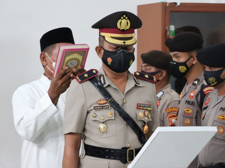Serah Terima Jabatan Wakapolres Pulau Morotai