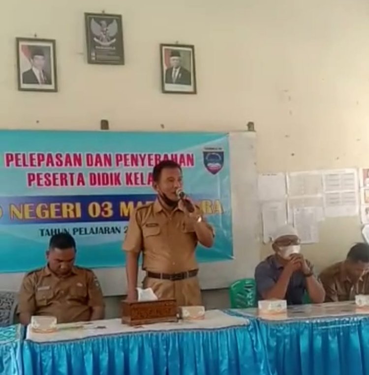 Pelepasan Siswa Kelas VI SDN 03 Martapura Tahun Pelajaran 2021/2022