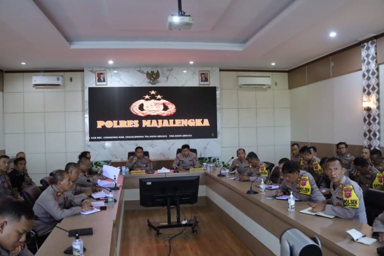 Polres Majalengka Hadiri Anev Quick Wins Presisi Pimpinan Wakapolda Polda Jabar Secara Virtual