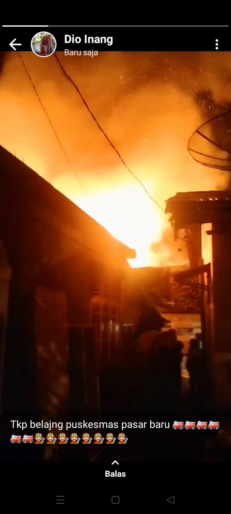 8 rumah di kemaleaja di lahap si jago merah