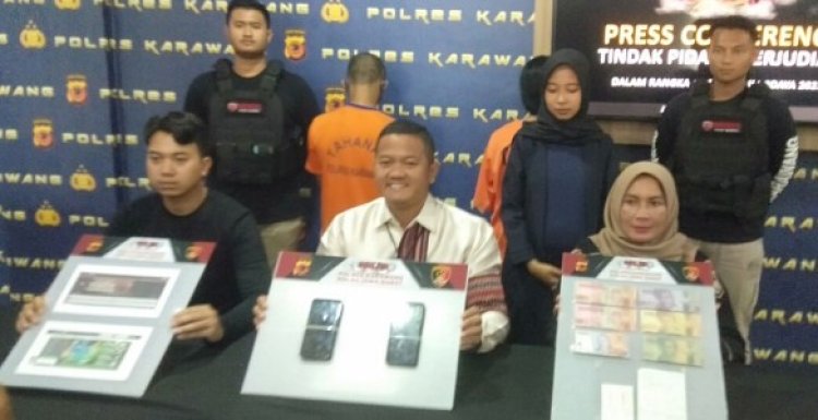 Polres Karawang Ringkus dua Bandar Judi Online