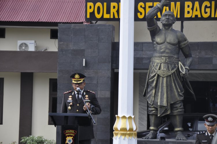 Peringati Hari Kesaktian Pancasila, Kapolres : Jadikan Semangat Aiptu Karel Sadsuitubun Untuk Tingkatkan Yanmas