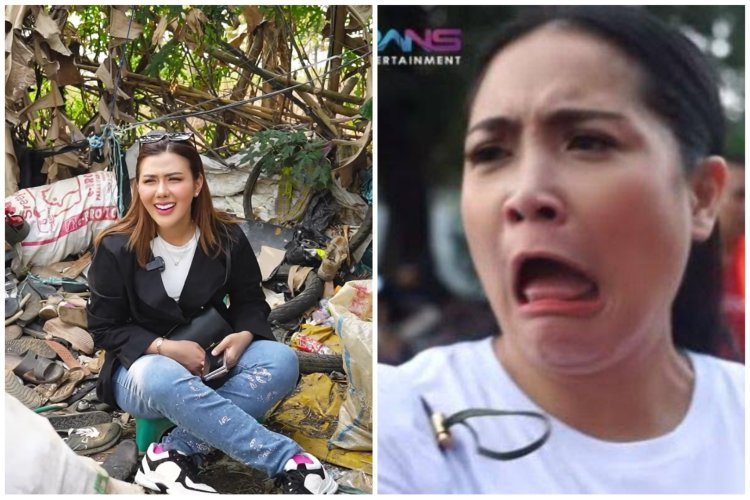 Nagita Slavina di Cap Sombong, Rey Utami Justru Tuai Pujian Rela Duduk di Tumpukan Sampah Sama Pemulung.