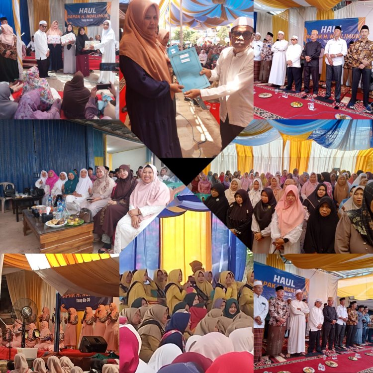 Peringatan Haul H.Ngalimun Ke 35 Diisi Dengan Perlombaan Rebana Dan Istikosah