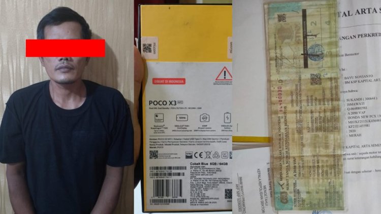Ungkap Kasus Penipuan Pinjem Sepedah Motor, Unit Reskrim Polsek Cikupa Berhasil Amankan Pelaku