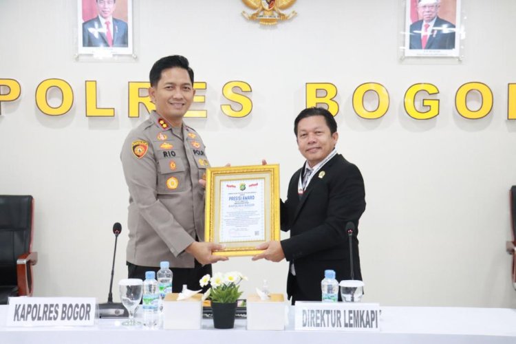 Polres Bogor Raih Penghargaan Presisi Award dari Lemkapi
