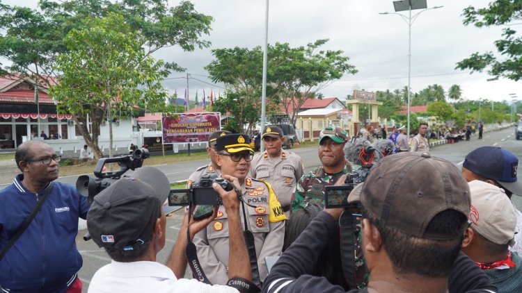 Operasi Mantab Brata Pemilu, Polres SBB Turunkan Ratusan Personil