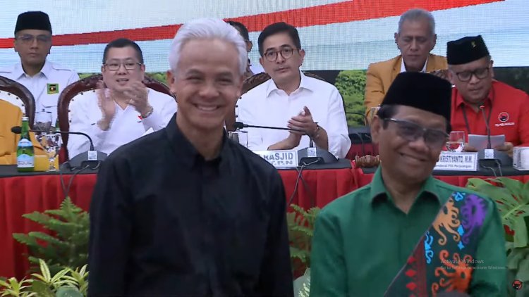 PDIP Umumkan Mahfud Md Resmi Sebagai Wakil Presiden Ganjar Pranowo