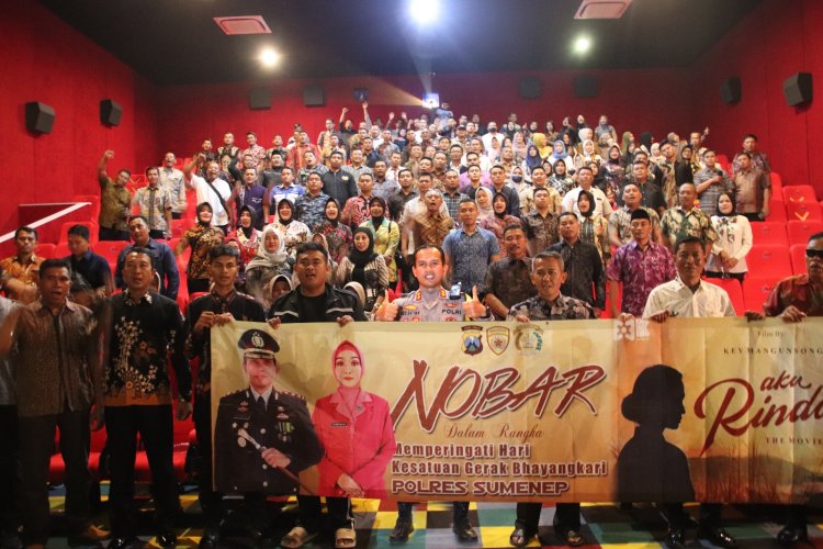 NOBAR film "Aku Rindu" dalam memperingati Hari Kesatuan Gerak Bhayangkari (HKGB) Ke-71