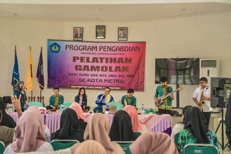 LESTARIKAN BUDAYA LAMPUNG, PEMKOT METRO GELAR PELATIHAN GAMOLAN BAGI PARA GURU
