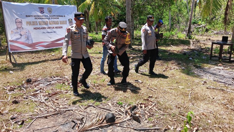 gelar baksos,bakti polres sbb. Dan penananam pohon.