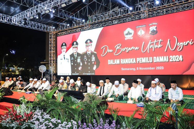 Polda Jateng Gelar Doa Bersama Pemilu Damai; Kapolda Jateng Tekankan Netralitas Polri