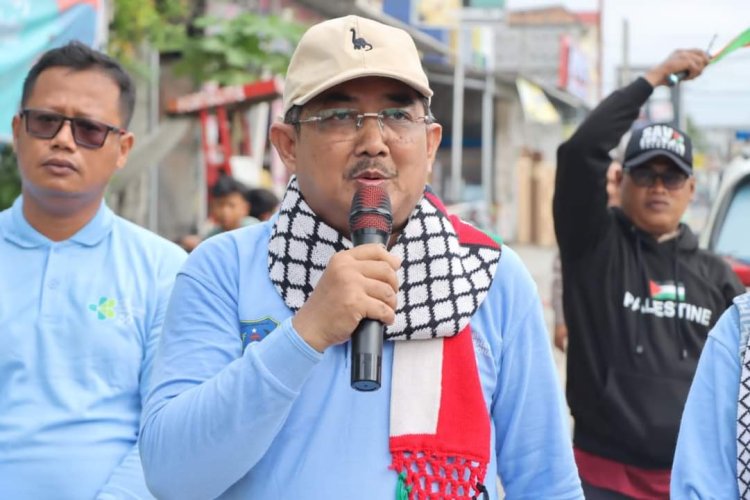 Bupati Tanjabbar Ikuti Aksi Solidaritas Bela Palestina