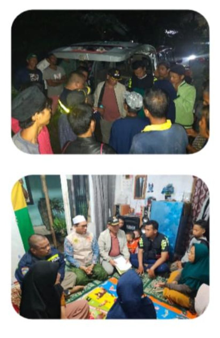 Polsek Dramaga Olah TKP Penemuan Jenazah Seorang Laki - Laki Di Kebon Jeruk