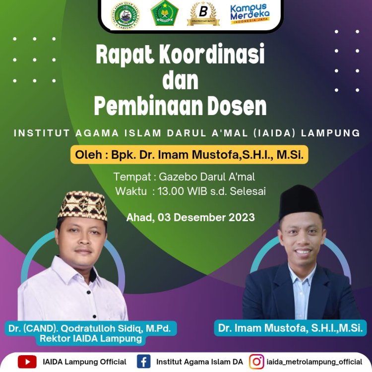 INSTITUT AGAMA ISLAM DARUL A'MAL (IAIDA) LAMPUNG