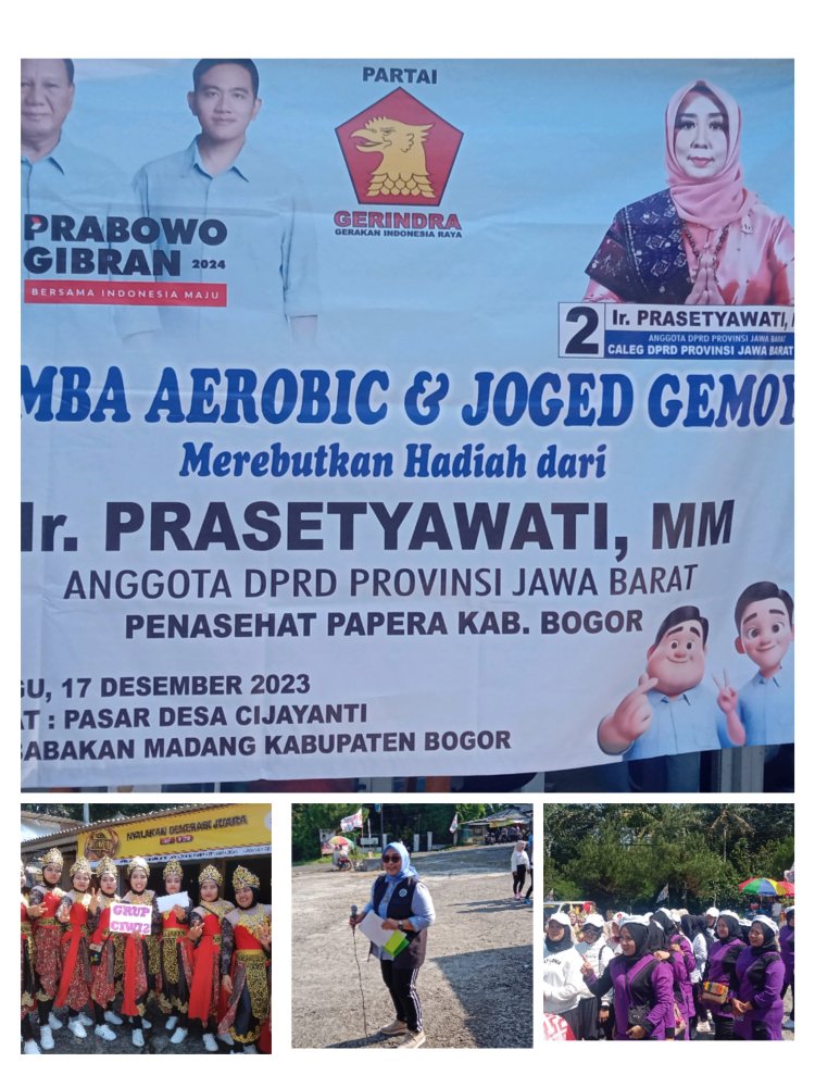 Lomba Aerobic dan Joget Gemoy Merebutkan Hadiah Ir.Prasetyawati,MM Anggota DPRD Jawa Barat