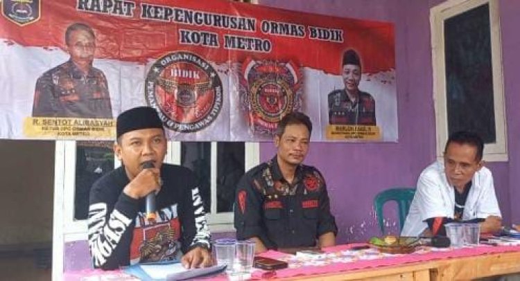 DPC Ormas Bidik Kota Metro Gelar Rapat Evaluasi Akhir Tahun Terkait Kinerja Dan Kepengurusan