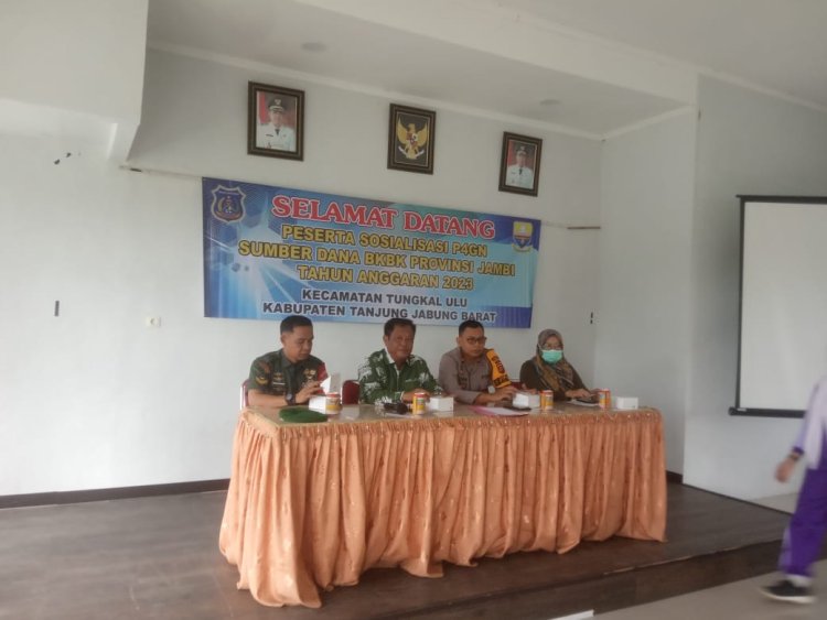Polsek, Danramil Bersama Camat Tungkal Ulu Gelar Sosialisasi P4GN