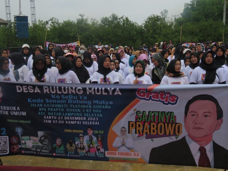 Wakil Ketua Gerinda Lampung Selatan Erma Yusneli, Ajak Masyarakat Hidup Sehat Dengan Cara Berolahraga