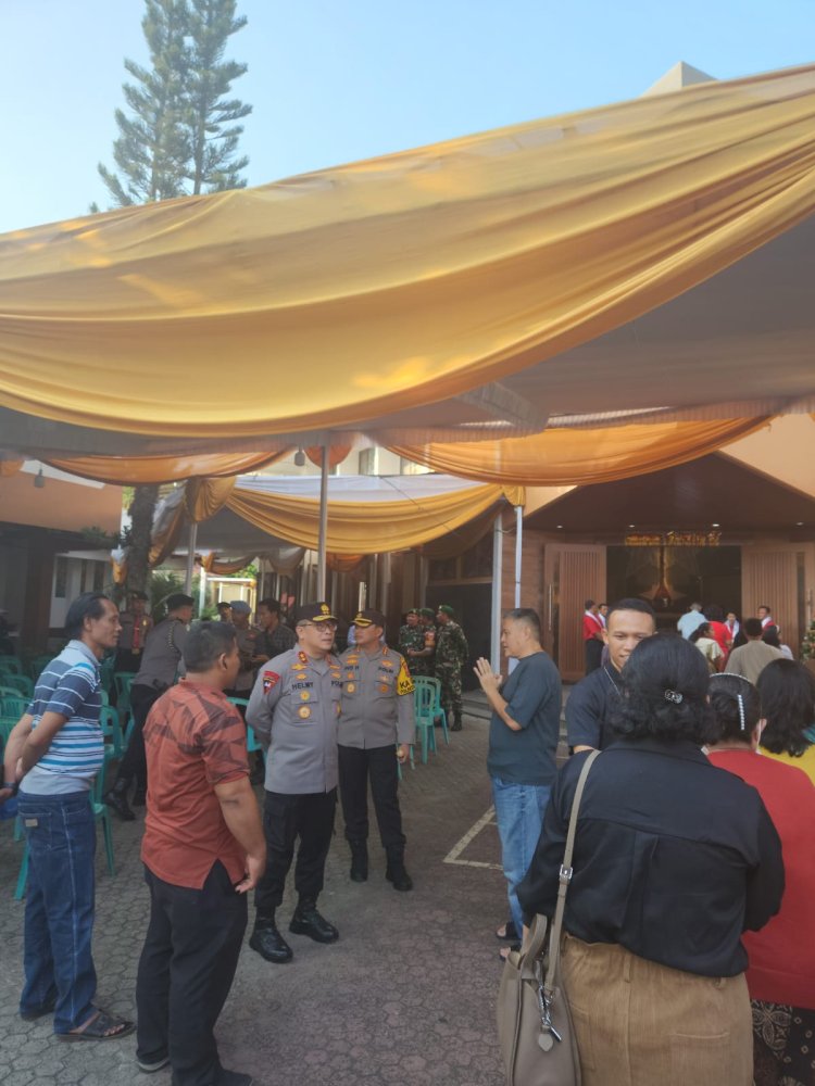 Kapolda Lampung Cek Persiapan Pengamanan Gereja untuk Pastikan Perayaan Natal Kondusif