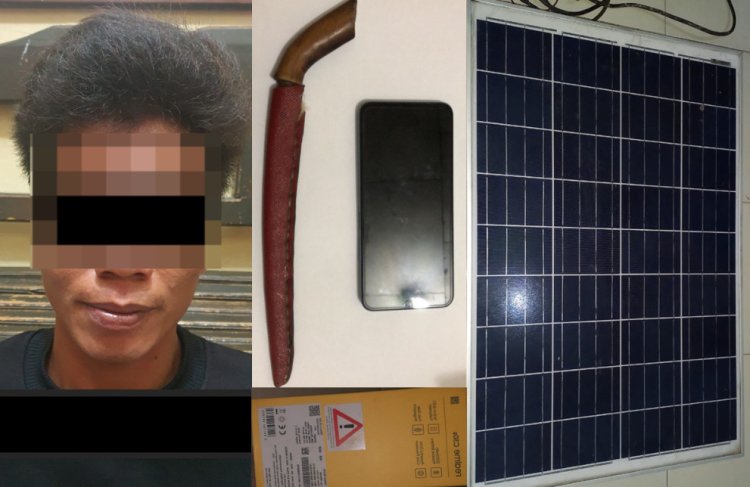 Curas di Negara Batin: Satu Pelaku Curas HP dan Panel Surya Diringkus Polisi Way Kanan