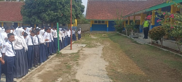Police Goes To School, Satlantas Polres Way Kanan Himbau Pelajar Jauhi Tindakan Kriminal