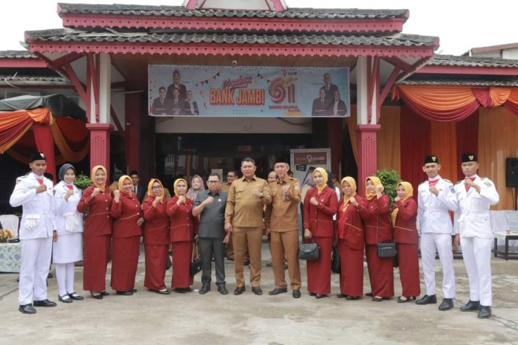 Wabup Tanjabbar Pimpin Upacara HUT ke-61 Bank 9 Jambi Cabang Kualatungkal
