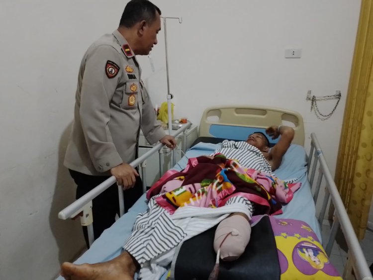 Di Serang Hewan Buas ,sampai putus kaki seorang warga mendingin kecamatan ulu ogan