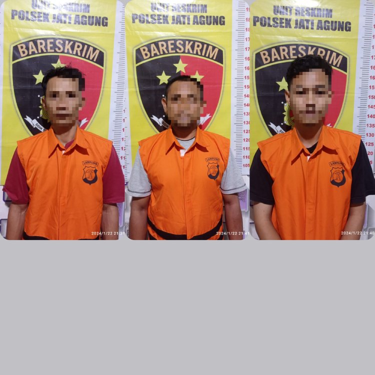 Jual Motor Pinjaman di Market Place, tiga pelaku diamankan Polsek Jati Agung