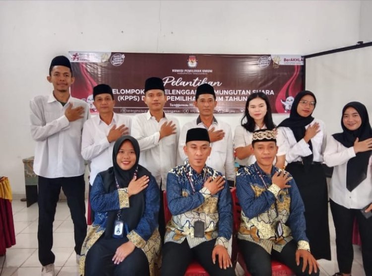 Pelantikan Kelompok Penyelenggara Pemungutan Suara (KPPS)Dalam Pemilihan Umum 2024