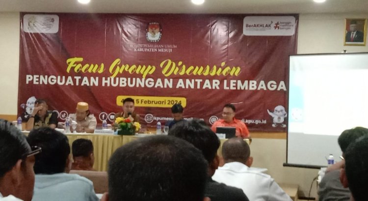Organisasi Pers DPC MOI kabupaten Mesuji Hadiri FGD KPUD Mesuji di Hotel lee Maan