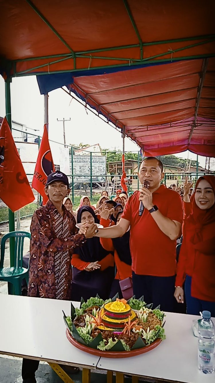 Acara Tasyakuran Pemagaran SOR, Caleg Incumbent Nyumarno Bersatu dengan Rakya Membangun Bekasi