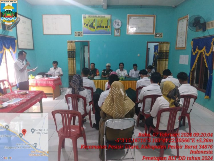 Penetapan BLT DD Pekon Batu raja Tahun 2024