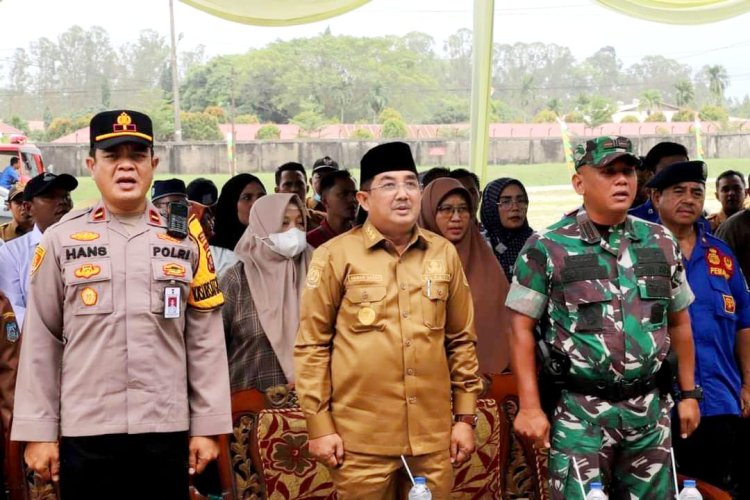 Bupati Tanjabbar Resmikan Pos Damkar Kecamatan Tebing Tinggi