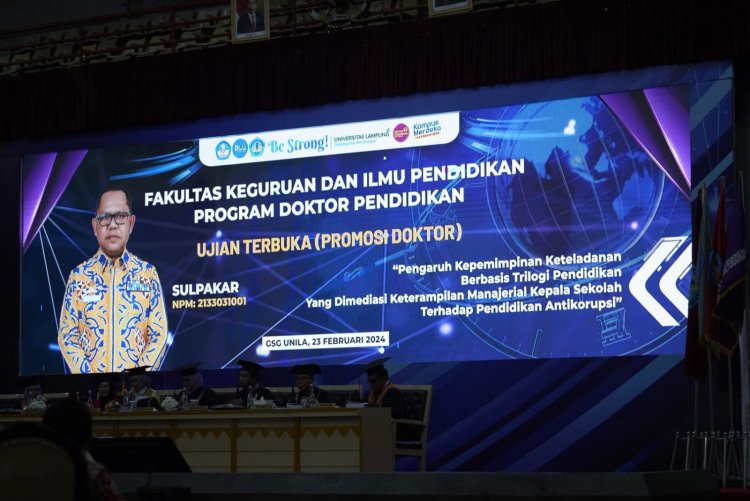 Raih Gelar DOKTOR, Korda Tim Reaksi Cepat Perlindungan Perempuan dan anak Indonesia TRC PPA kabupaten Mesuji Beri ucapan selamat untuk DR.Drs Sulpakar MM Penjabat Bupati Mesuji