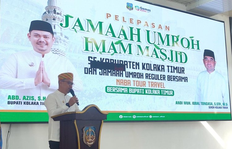 Lepas 73 Jamaah Umroh Ketanah Suci, Bupati Koltim : Semoga Menjadi Jamaah Yang Mabrur