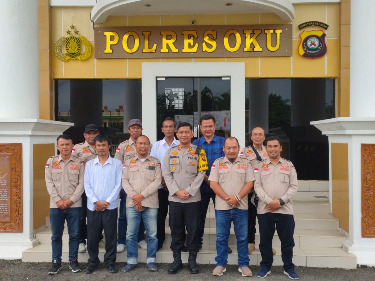 DPC LSM Elang Mas Audensi Bersama Kapolres OKU AKBP Imam Zamroni, S.I.K., M.H