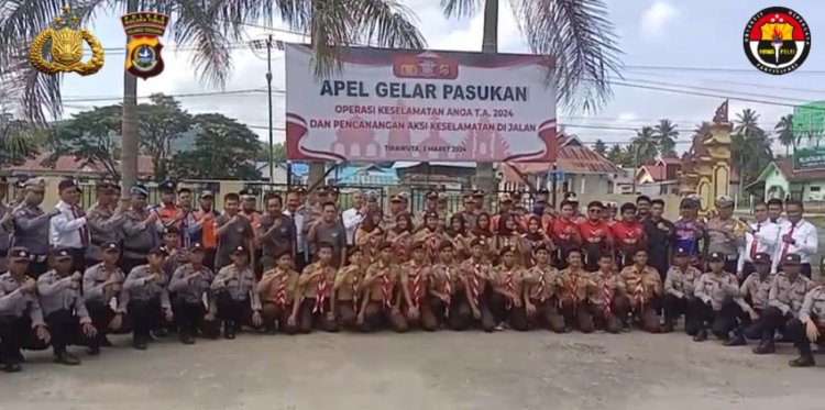 Tingkatkan Kepatuhan Masyarakat Terhadap Lalu Lintas, Polres Koltim Gelar Apel Pasukan Operasi Keselamatan Anoa