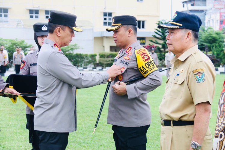 Pimpin Apel Bulanan,Kapolda Sumsel Berikan PIN Emas Personel Berprestasi