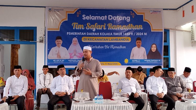 Safari Ramadhan Di Lambandia, Pemda Koltim Salurkan Bantuan Sosial