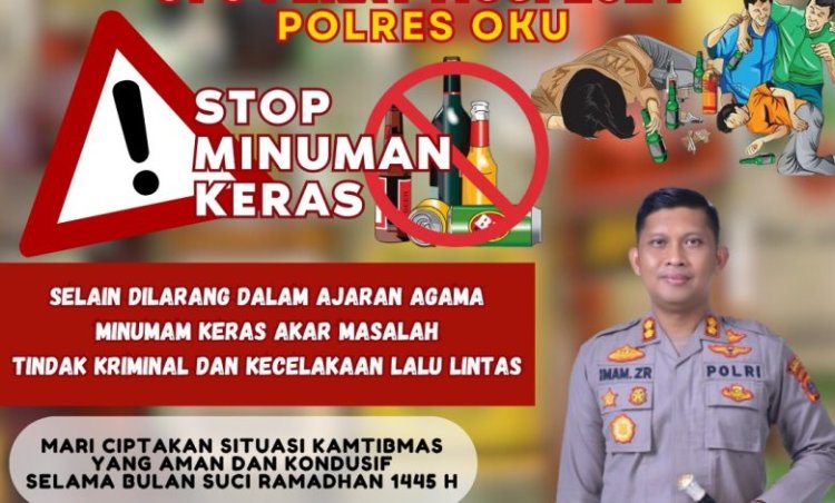 Minuman Keras Salah Satu Sasaran Dalam Operasi Penyakit Masyarakat (pekat) Musi 2024 Polres Oku