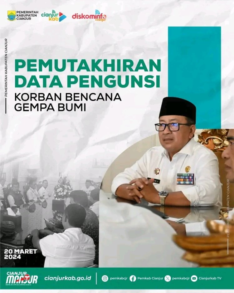 Pemutakhiran Data Pengungsi Korban Bencana Gempa Bumi