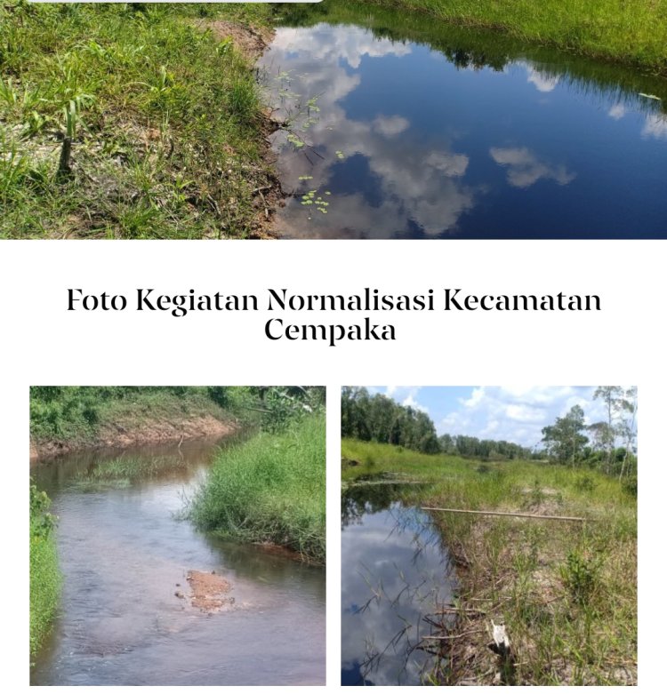Pekerjaan Normalisasi Sungai di Kecamatan Cempaka Diduga Proyek Siluman