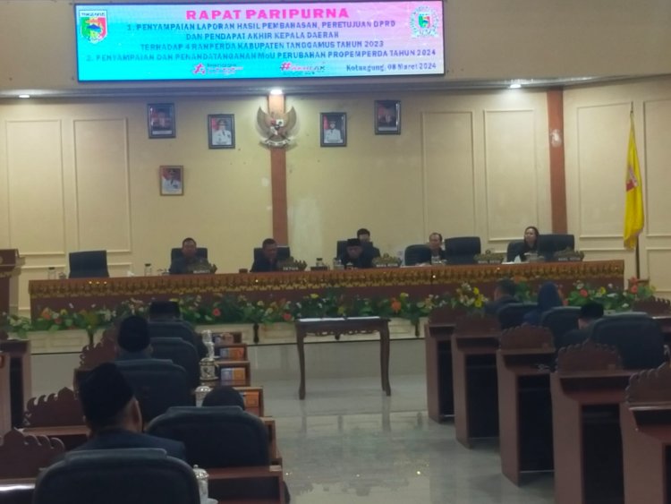 Rapat Paripurna DPRD Kabupaten Tanggamus Tahun 2024.