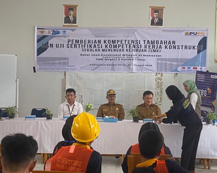 Uji Kompetensi Kerja Konstruksi Kepada Siswa Siswi SMK, Kadis PUPR Koltim Sampaikan Ini