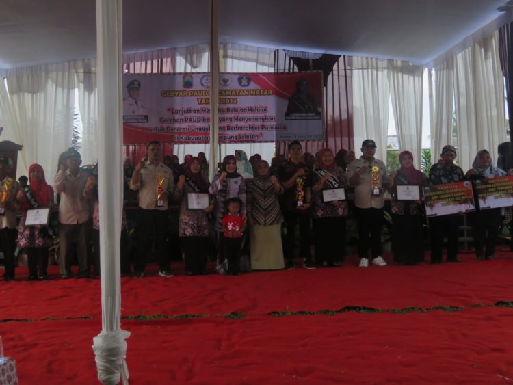 Peringati Hari Lahir Pancasila, Paud Sekecamatan Natar adakan Lomba