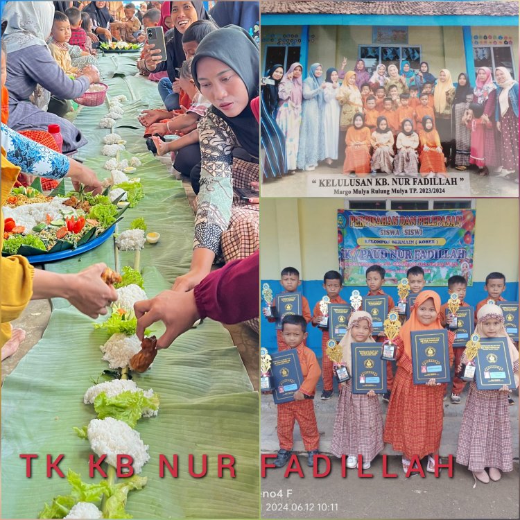 TK PAUD KB NUR FADILLAH Gelar Perpisahan dan Pelepasan Para Siswa
