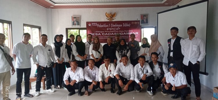 Desa Cadasngampar Kecamatan Sukaraja Gelar Pelantikan Pantarlih
