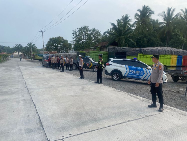 Jamin Rasa Aman Pengendara Dari Pungli, Polres Way Kanan Tingkatkan Patroli di Jalinsum