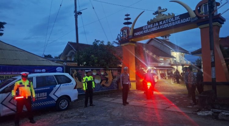 280 Personel Polres Way Kanan Dikerahkan Amankan Malam Perayaan Natal 2024
